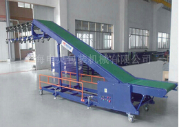配合其它設備使用的可調式裝車輸送機更便利